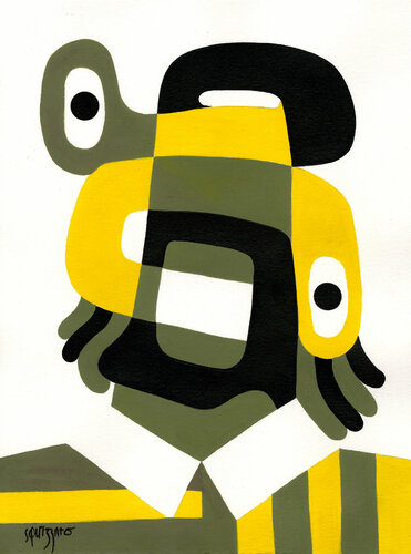 Face de citron di Antony Squizzato, Opera su carta in vendita su Singulart