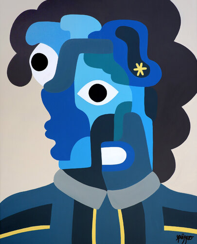Blue Queen van Antony Squizzato, Schilderij te koop op Singulart