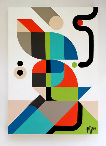 Almost a giant di Antony Squizzato, Pittura in vendita su Singulart