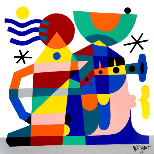 Windmill di Antony Squizzato, Pittura in vendita su Singulart