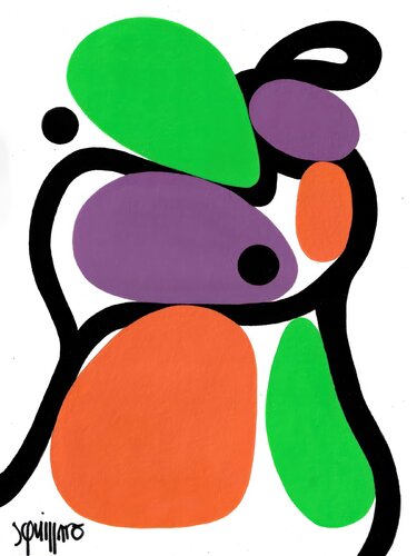 A portrait in six stones #1 di Antony Squizzato, Pittura in vendita su Singulart