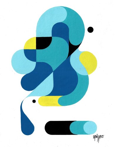 Flying iceberg de Antony Squizzato, Pintura a la venta en Singulart