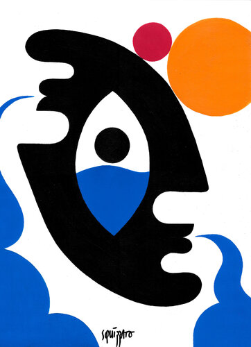 Submersion sentimentale de Antony Squizzato, Obra en papel a la venta en Singulart