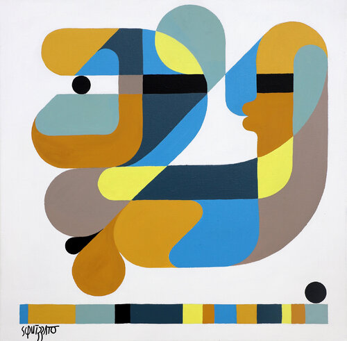 A l'aveugle by Antony Squizzato, Painting for Sale on Singulart