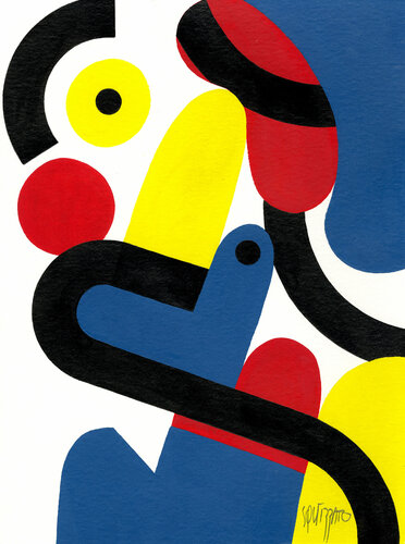 Grande gueule van Antony Squizzato, Werk op papier te koop op Singulart