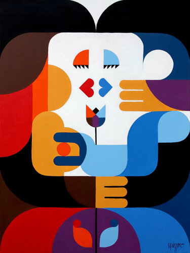 A kiss in Rio van Antony Squizzato, Schilderij te koop op Singulart