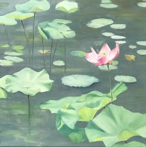 Lotus von Gabriele Fuchs, Malerei kaufen auf Singulart
