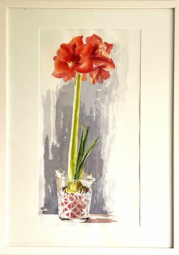 Amaryllis 1 van Gabriele Fuchs, Schilderij te koop op Singulart