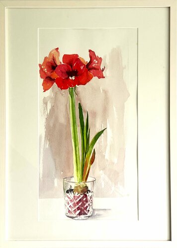 Amaryllis 2 van Gabriele Fuchs, Schilderij te koop op Singulart