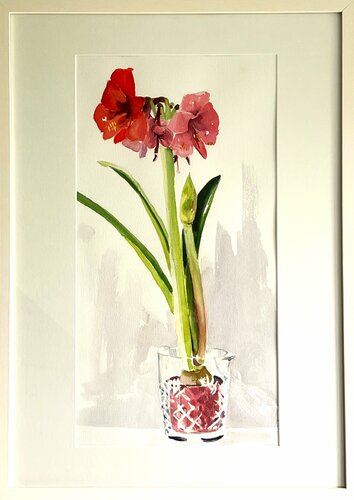 Amaryllis 3 van Gabriele Fuchs, Schilderij te koop op Singulart