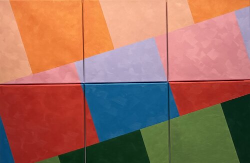 Fauvism meets concrete art van Gabriele Fuchs, Schilderij te koop op Singulart