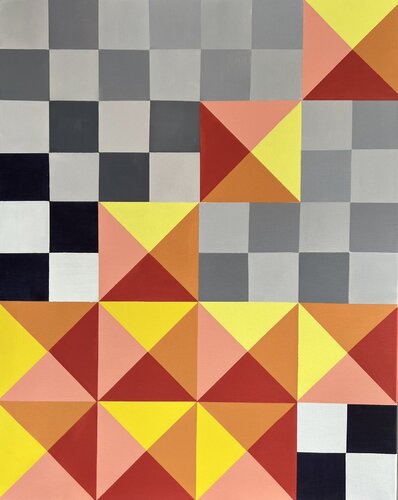 Kreuz und Quer (zwei Bilder) di Gabriele Fuchs, Pittura in vendita su Singulart