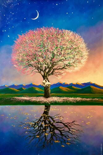 Love gives birth to life van Andrei Engelman, Schilderij te koop op Singulart