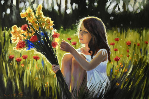 Dreams about the summertime van Serghei Ghetiu, Schilderij te koop op Singulart