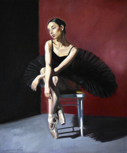 Between darkness and light III van Serghei Ghetiu, Schilderij te koop op Singulart