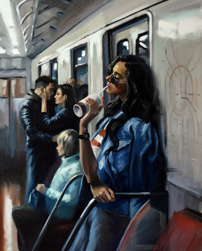 The Underground life van Serghei Ghetiu, Schilderij te koop op Singulart