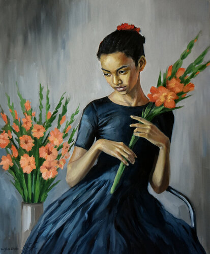 Thanks for performance II van Serghei Ghetiu, Schilderij te koop op Singulart