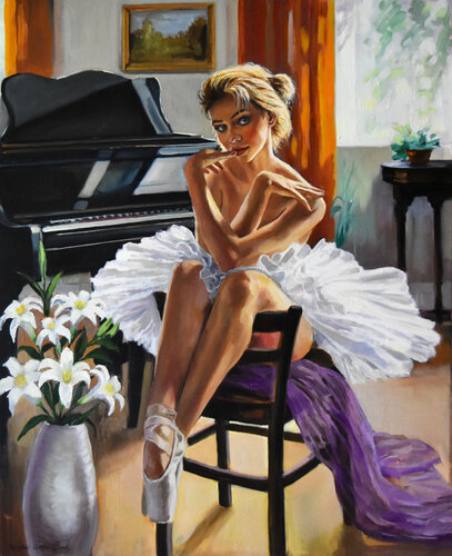 The bohemia morning van Serghei Ghetiu, Schilderij te koop op Singulart