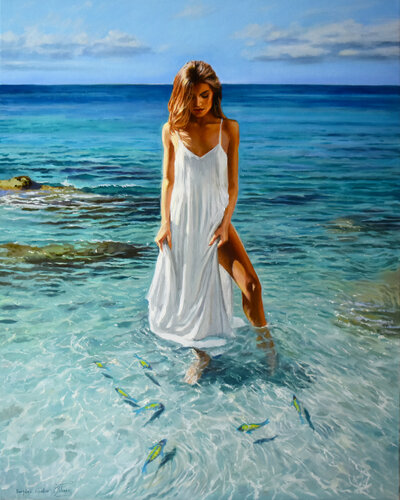 Somewhere in the Paradise van Serghei Ghetiu, Schilderij te koop op Singulart