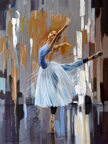 The beauty of dance IV di Serghei Ghetiu, Pittura in vendita su Singulart