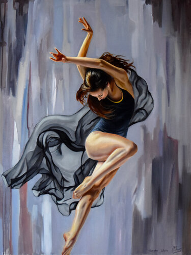 The beauty of dance VI van Serghei Ghetiu, Schilderij te koop op Singulart