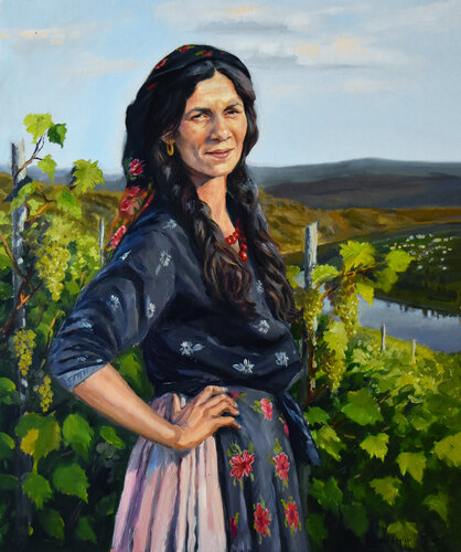 Portrait of a gypsy woman von Serghei Ghetiu, Malerei kaufen auf Singulart