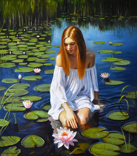 In the kingdom of the nature III van Serghei Ghetiu, Schilderij te koop op Singulart