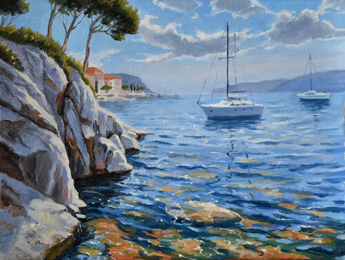 The Mediterranean noon van Serghei Ghetiu, Schilderij te koop op Singulart
