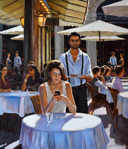 Waiting for her order Serghei Ghetiu
