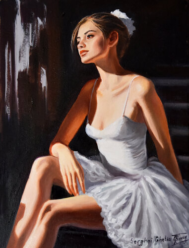 Between darkness and light VII van Serghei Ghetiu, Schilderij te koop op Singulart