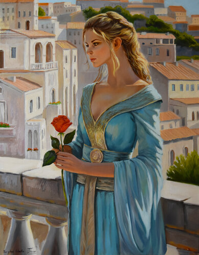 The Mediterranean noon II van Serghei Ghetiu, Schilderij te koop op Singulart