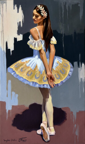 The dancer portrait van Serghei Ghetiu, Schilderij te koop op Singulart