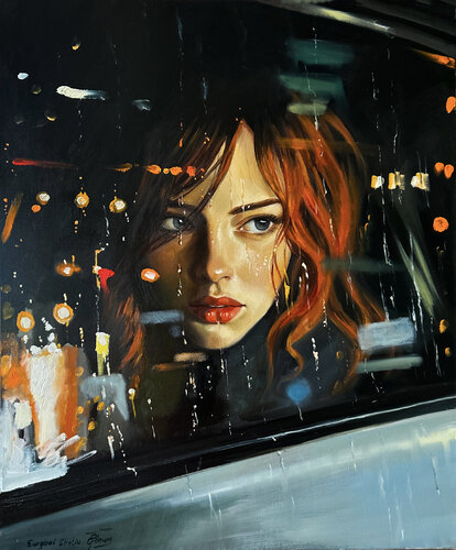 Goodbye city van Serghei Ghetiu, Schilderij te koop op Singulart