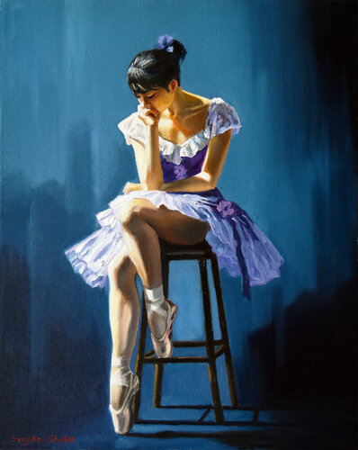 Thoughtfulness van Serghei Ghetiu, Schilderij te koop op Singulart