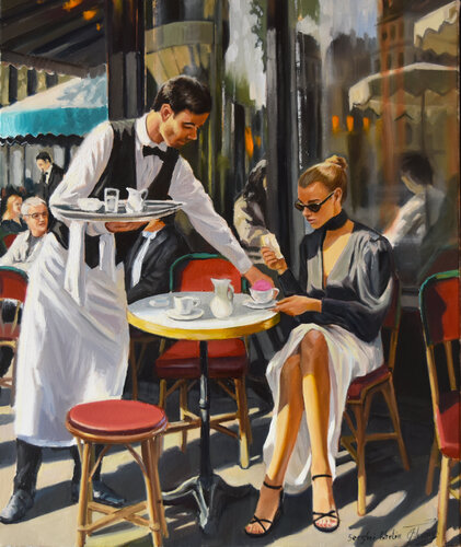 Your order, please! von Serghei Ghetiu, Malerei kaufen auf Singulart