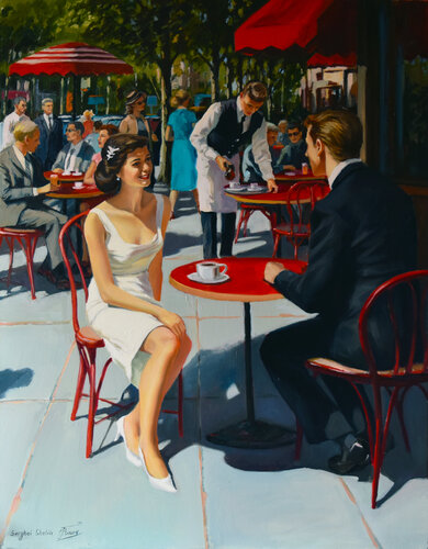 The beauty of retro time van Serghei Ghetiu, Schilderij te koop op Singulart