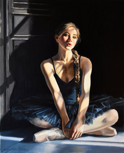 A girl who loves ballet di Serghei Ghetiu, Pittura in vendita su Singulart