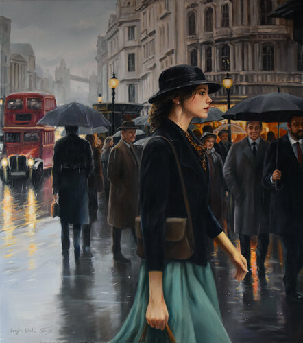The Londoner vibe di Serghei Ghetiu, Pittura in vendita su Singulart