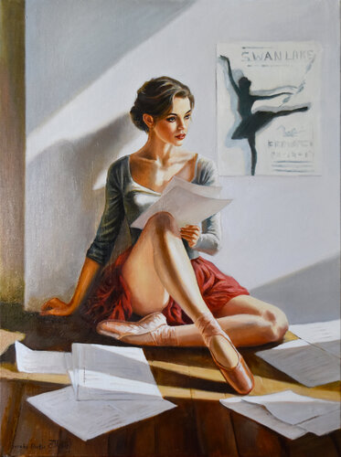 A play about ballet von Serghei Ghetiu, Malerei kaufen auf Singulart