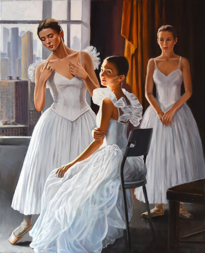 Ballerinas von Serghei Ghetiu, Malerei kaufen auf Singulart