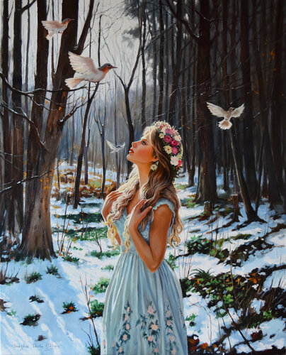 The spring fairy von Serghei Ghetiu, Malerei kaufen auf Singulart