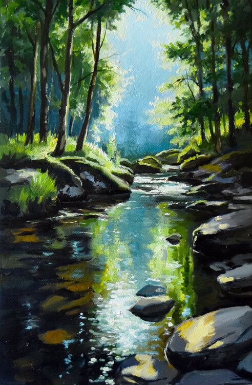 The forest river Serghei Ghetiu
