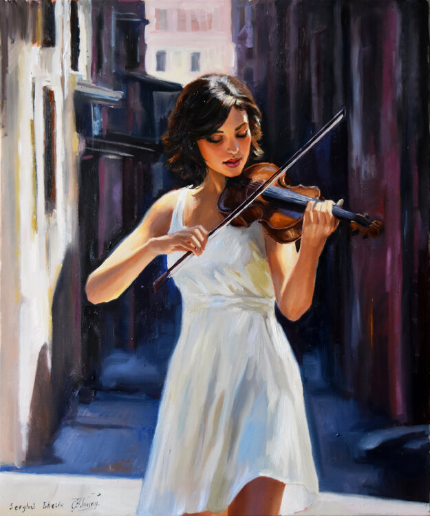 The violin player Serghei Ghetiu