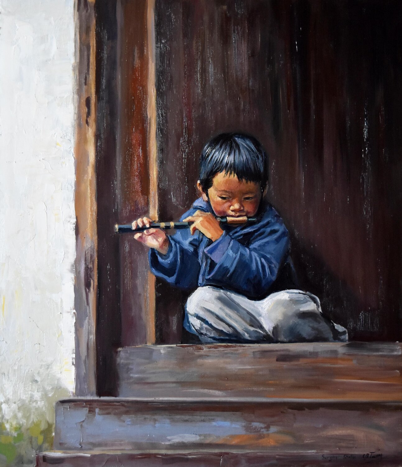 The melody of Tibet Serghei Ghetiu Originalgemälde zu verkaufen