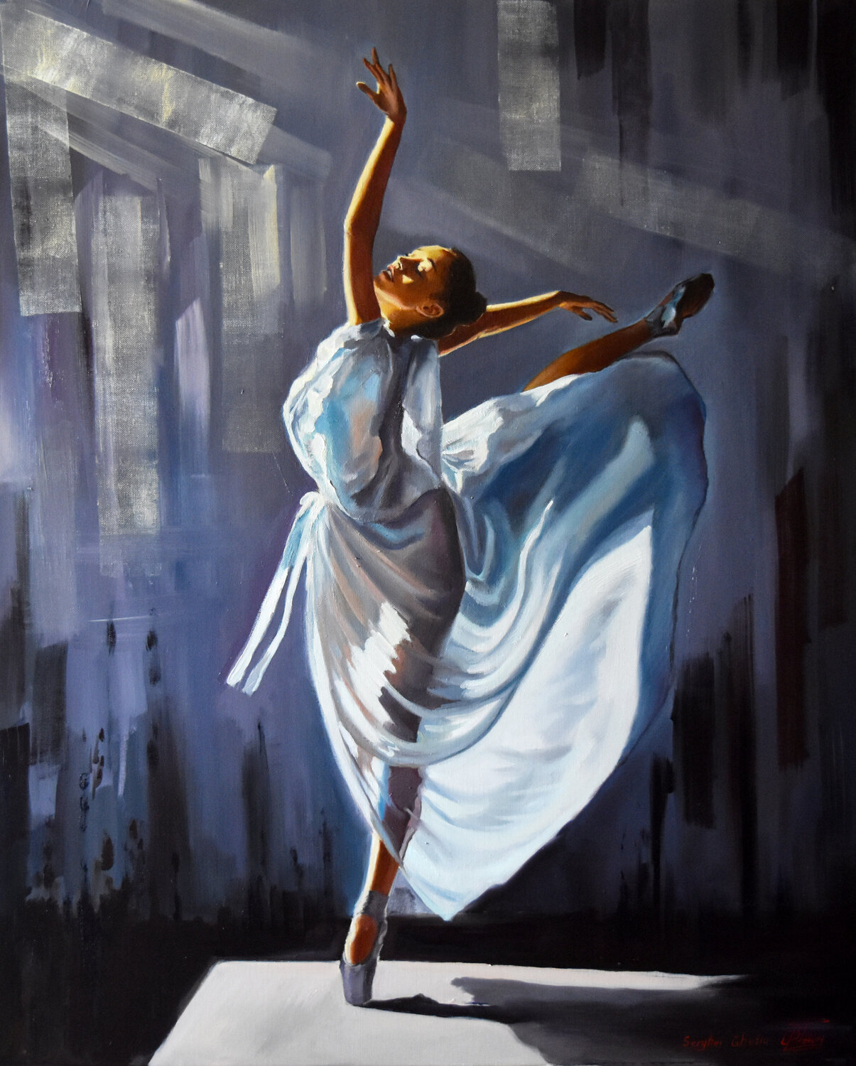 The beauty of dance V Serghei Ghetiu Originalgemälde zu verkaufen