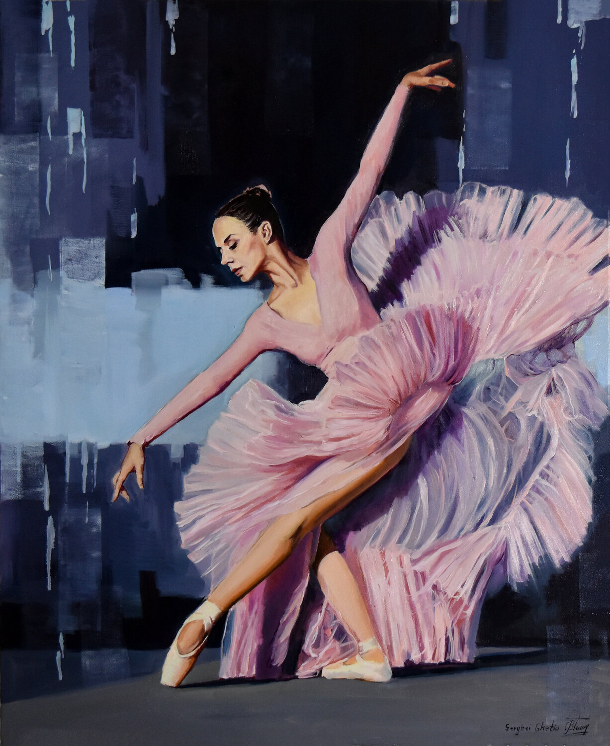 The beauty of dance VII Serghei Ghetiu Originalgemälde zu verkaufen
