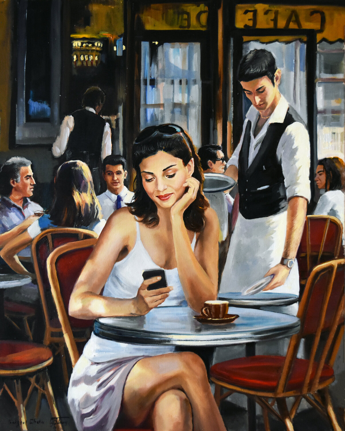 Waiting for her order Serghei Ghetiu