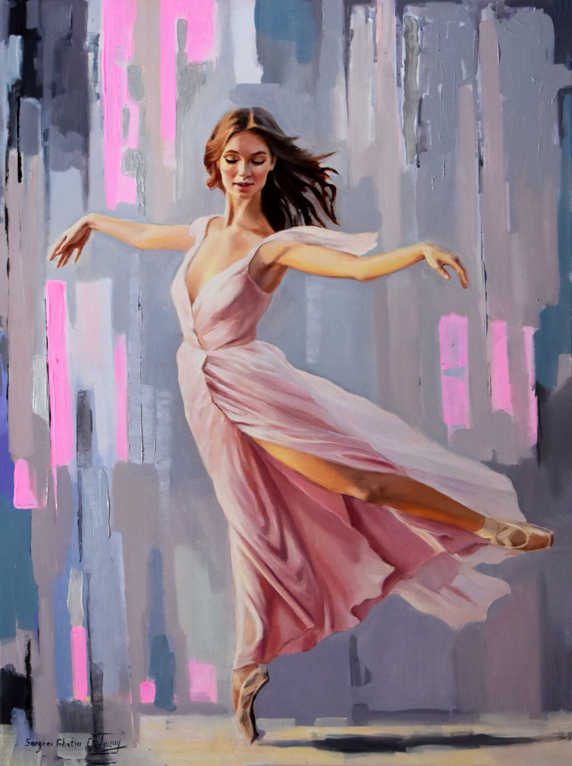 The beauty of dance X Serghei Ghetiu Dipinto originale in vendita