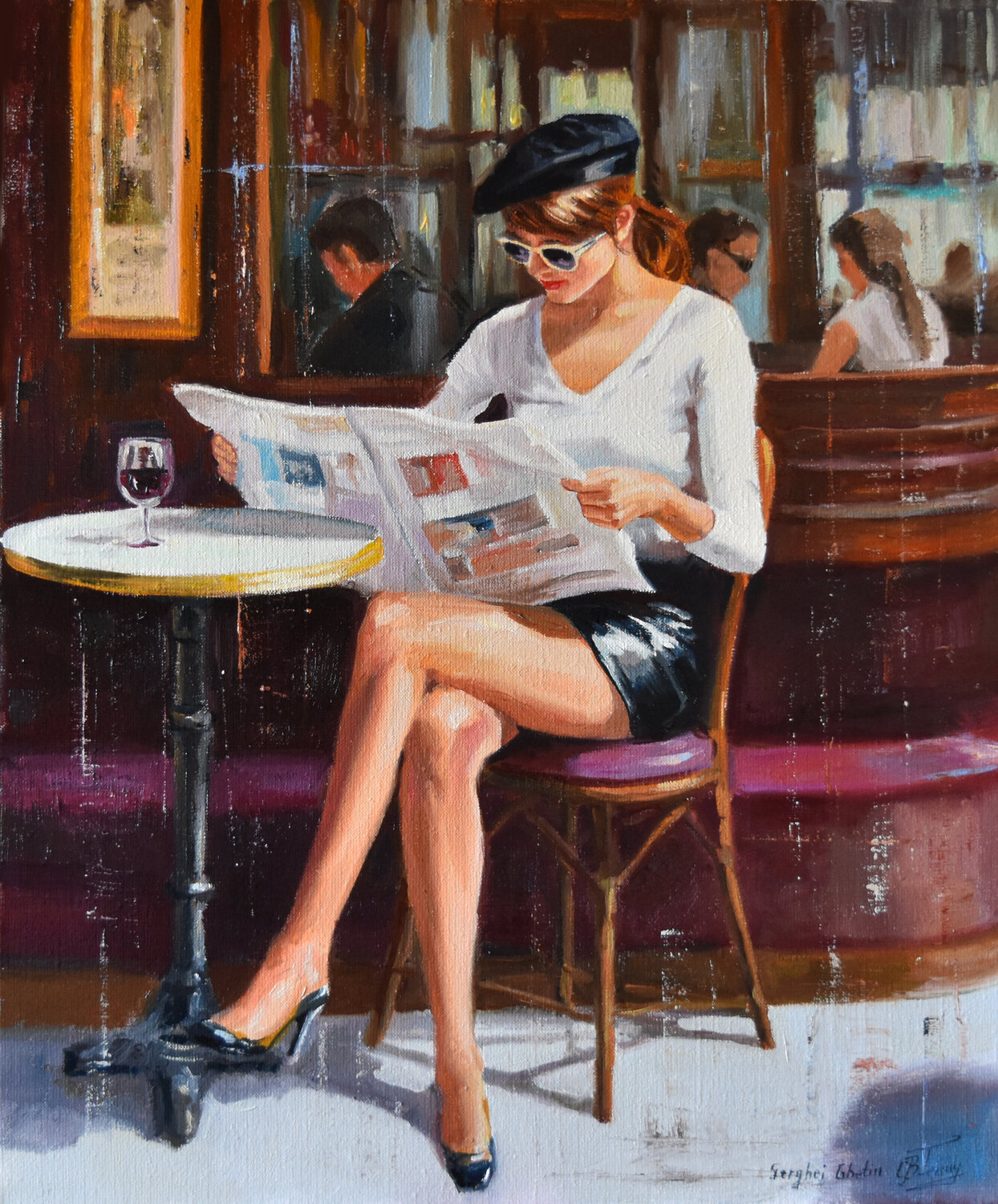 The beauty of retro time II Serghei Ghetiu Originalgemälde zu verkaufen