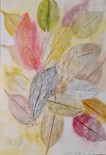 Hojas de árboles: Serie Botánica N1 by Rosario De Mattos, 종이 for Sale on Singulart